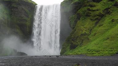 斯科加<strong>瀑布瀑布</strong>南部冰岛